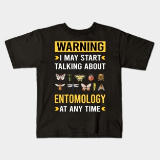 Warning Entomology Entomologist Insect Insects Bug Bugs Kids T-Shirt